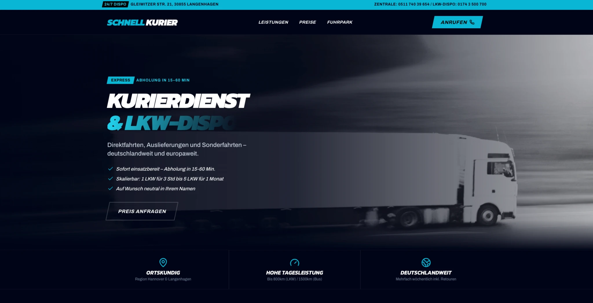 Schnellkurier Website